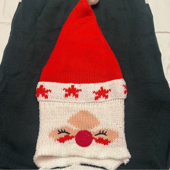 NWT Santa Claus sweater with matching hat ugly Christmas sweater contest - Picture 3 of 4